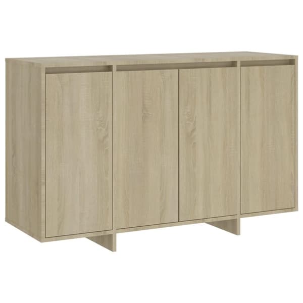 vidaXL Skjenk sonoma eik 120x41x75 cm sponplate