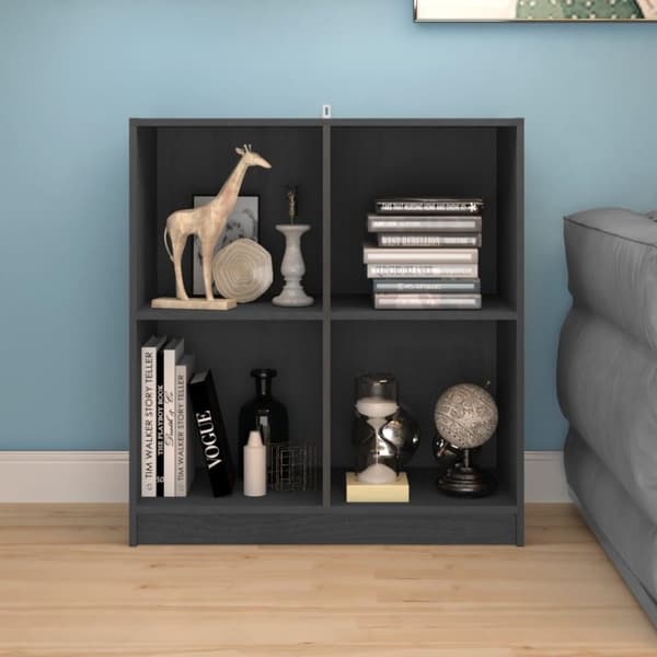 vidaXL Senkki harmaa 70x33x76 cm täysi mänty