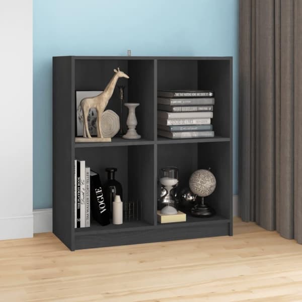 vidaXL Senkki harmaa 70x33x76 cm täysi mänty