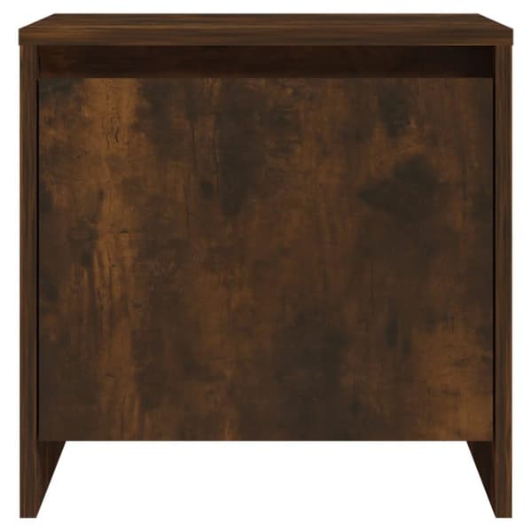 vidaXL sengebord 45x34x44,5 cm spånplade røget egetræsfarve