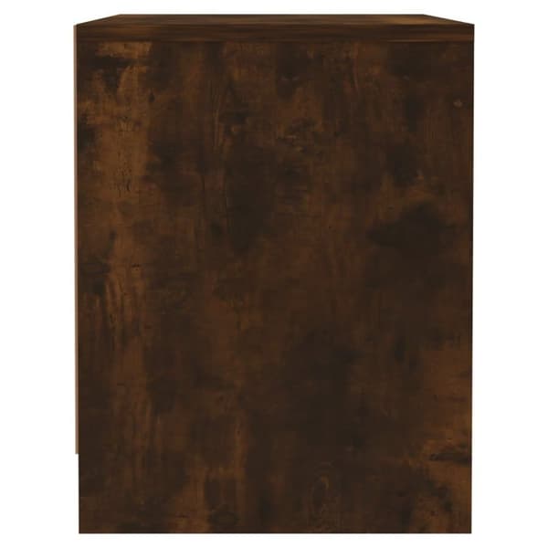 vidaXL sengebord 45x34x44,5 cm spånplade røget egetræsfarve