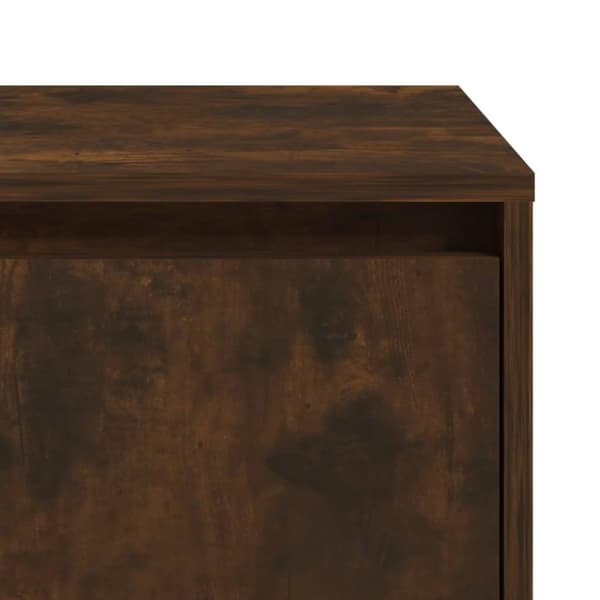 vidaXL sengebord 45x34x44,5 cm spånplade røget egetræsfarve