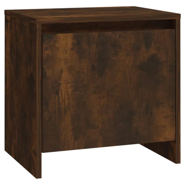 vidaXL sengebord 45x34x44,5 cm spånplade røget egetræsfarve