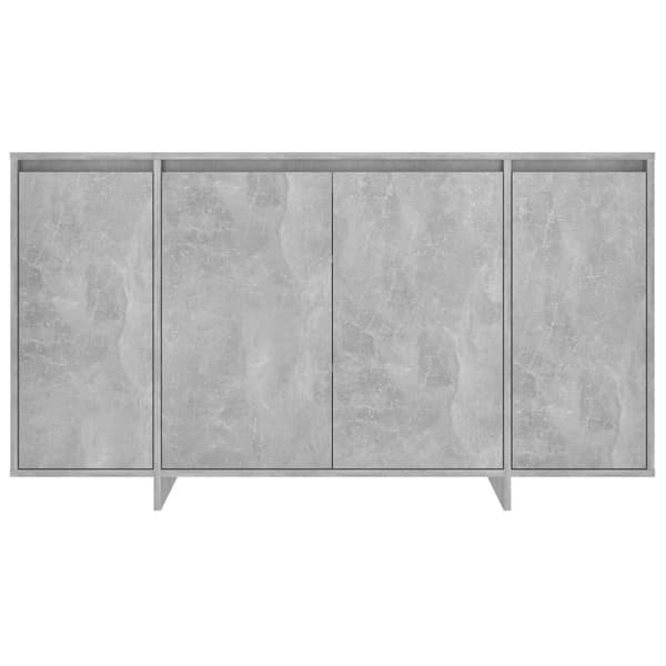 vidaXL skænk 135x41x75 cm spånplade beton