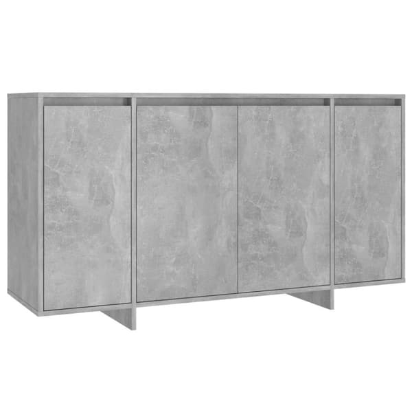 vidaXL skænk 135x41x75 cm spånplade beton