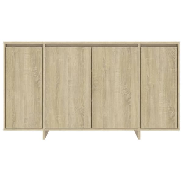 vidaXL Skänk sonoma-ek 135x41x75 cm spånskiva