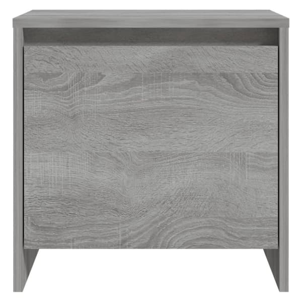 vidaXL sengebord 45x34x44,5 cm spånplade grå sonoma-eg
