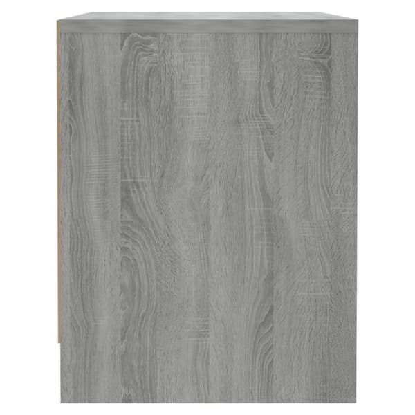 vidaXL sengebord 45x34x44,5 cm spånplade grå sonoma-eg