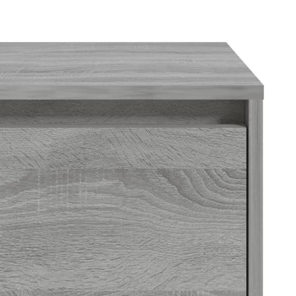 vidaXL sengebord 45x34x44,5 cm spånplade grå sonoma-eg