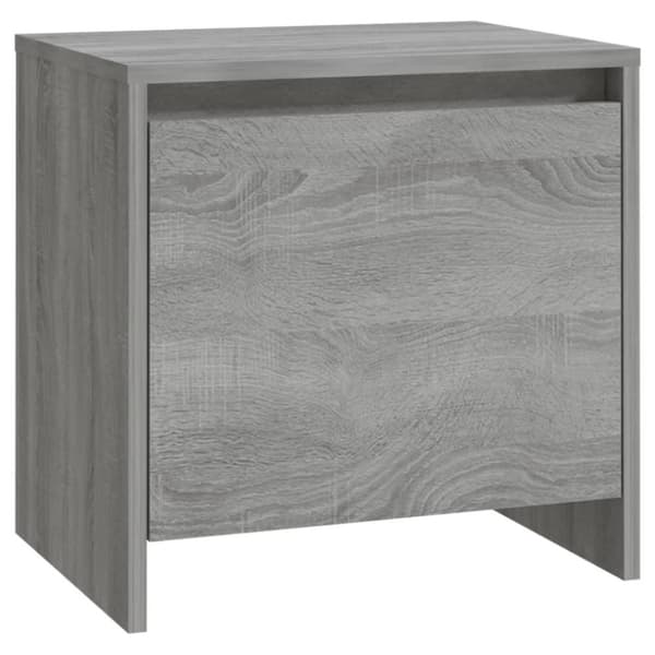 vidaXL sengebord 45x34x44,5 cm spånplade grå sonoma-eg