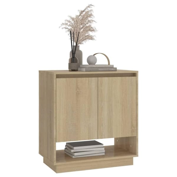 vidaXL Skänk sonoma-ek 70x41x75 cm spånskiva