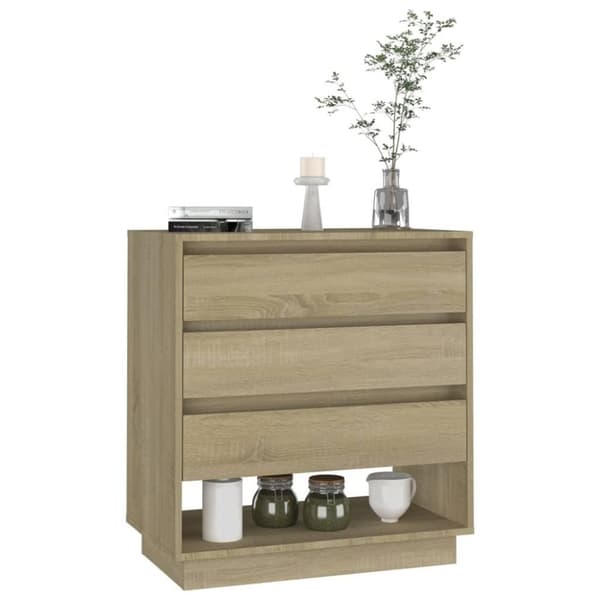 vidaXL Skjenk sonoma eik 70x41x75 cm sponplate