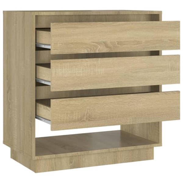 vidaXL Skjenk sonoma eik 70x41x75 cm sponplate
