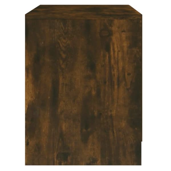 vidaXL sengeborde 2 stk. 45x34,5x44,5 cm spånplade røget egetræsfarve