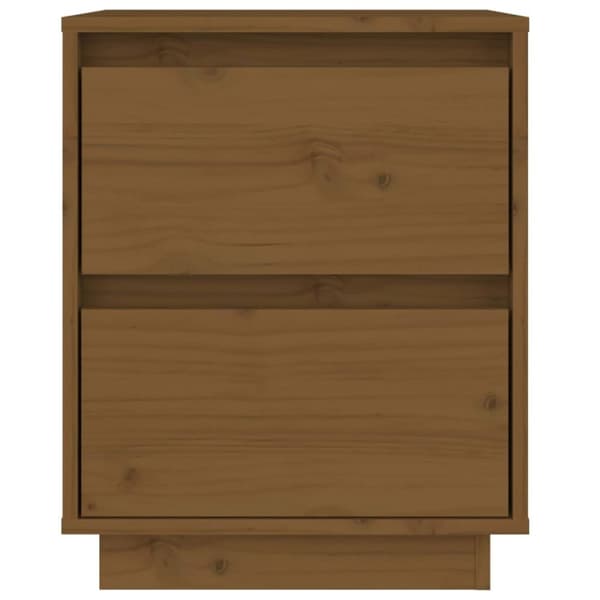vidaXL Yöpöydät 2 kpl hunajanruskea 40x35x50 cm täysi mänty