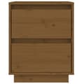 Pikkukuva 7 / 11: vidaXL Yöpöydät 2 kpl hunajanruskea 40x35x50 cm täysi mänty