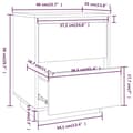 Pikkukuva 11 / 11: vidaXL Yöpöydät 2 kpl hunajanruskea 40x35x50 cm täysi mänty