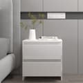 Miniatyrbilde 4 av 11: vidaXL Nattbord 2 stk hvit 45x34,5x44,5 cm sponplate