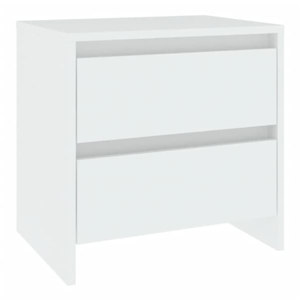 vidaXL Nattbord 2 stk hvit 45x34,5x44,5 cm sponplate