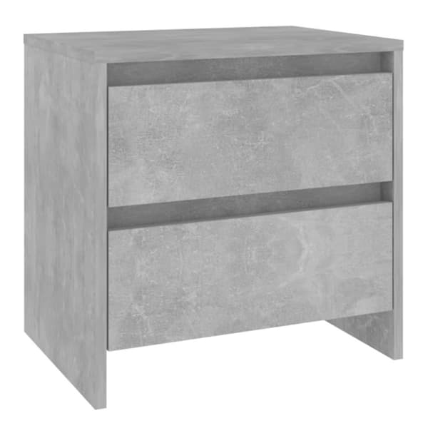 vidaXL Nattbord betonggrå 45x34,5x44,5 cm sponplate