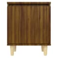 Miniatyrbillede 7 af 11: vidaXL sengeborde 2 stk. massive træben 40x30x50 cm brun egetræsfarve