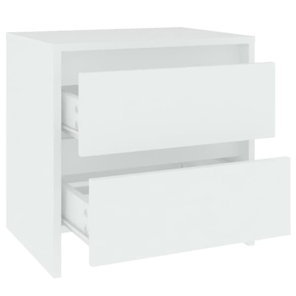 vidaXL sengebord 45x34,5x44,5 cm spånplade hvid
