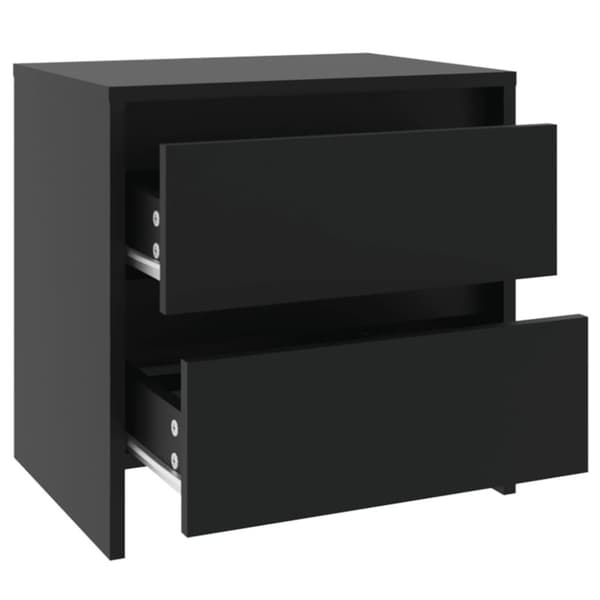 vidaXL sengebord 45x34,5x44,5 cm spånplade sort