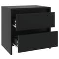 Miniatyrbillede 6 af 10: vidaXL sengebord 45x34,5x44,5 cm spånplade sort