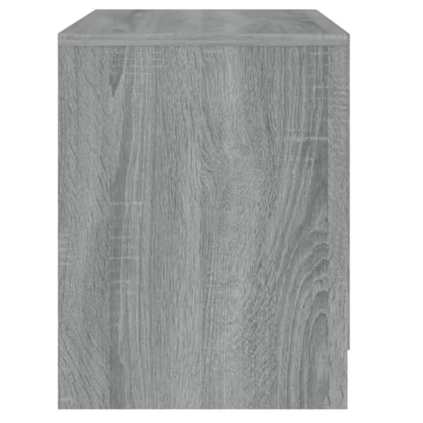 vidaXL Nattbord 2 stk grå sonoma eik 45x34,5x44,5 cm sponplate