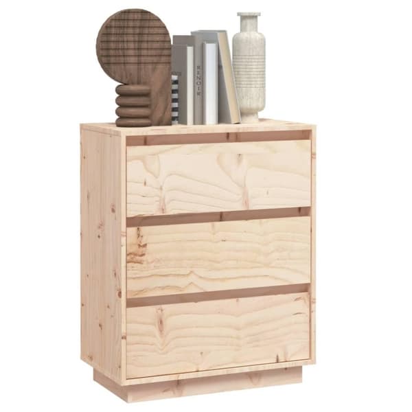 vidaXL Skjenk 60x34x75 cm heltre furu