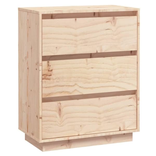 vidaXL Skjenk 60x34x75 cm heltre furu