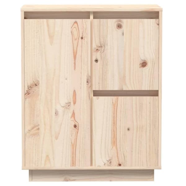 vidaXL Skänk 60x34x75 cm massiv furu