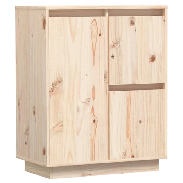 vidaXL Skänk 60x34x75 cm massiv furu