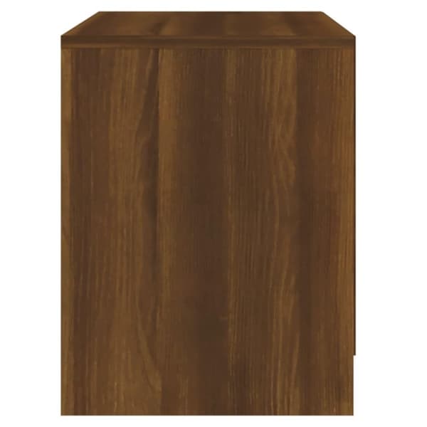 vidaXL Nattbord 2 stk brun eik 45x34,5x44,5 cm sponplate