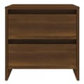 Miniatyrbilde 5 av 10: vidaXL Nattbord brun eik 45x34,5x44,5 cm sponplate