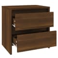 Miniatyrbilde 6 av 10: vidaXL Nattbord brun eik 45x34,5x44,5 cm sponplate