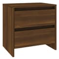 Miniatyrbilde 1 av 10: vidaXL Nattbord brun eik 45x34,5x44,5 cm sponplate
