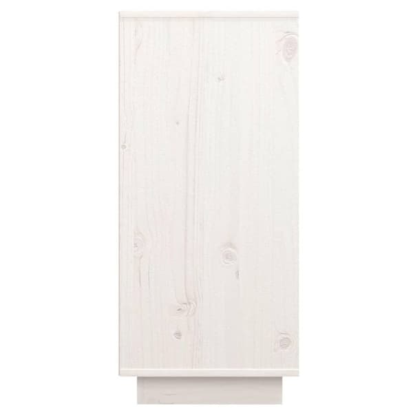 vidaXL Skjenk hvit 60x34x75 cm heltre furu