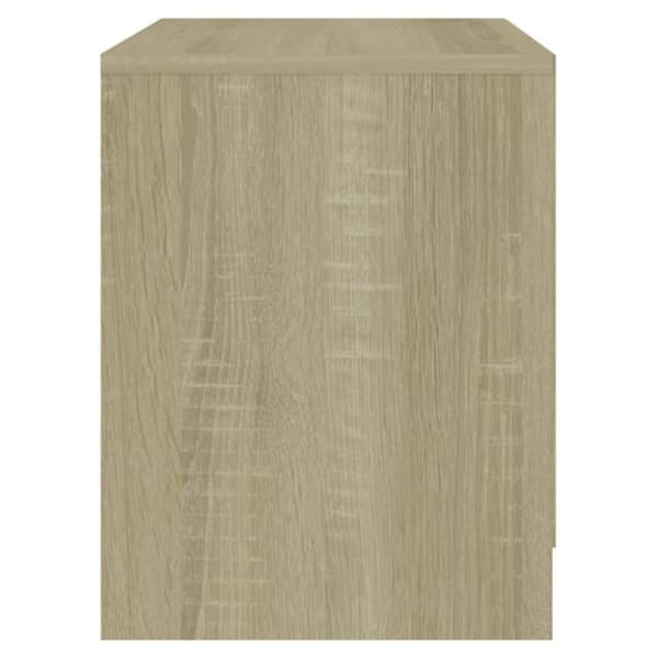 vidaXL Sängbord sonoma ek 45x34,5x44,5 cm spånskiva