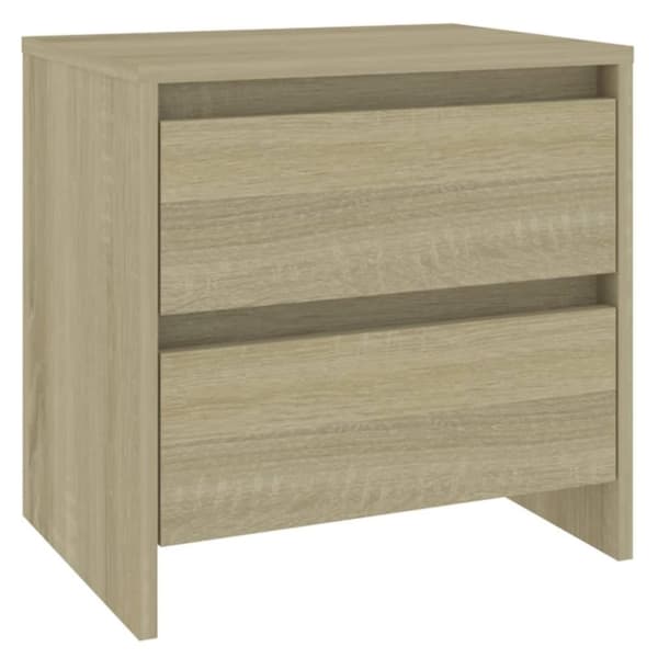 vidaXL Sängbord sonoma ek 45x34,5x44,5 cm spånskiva