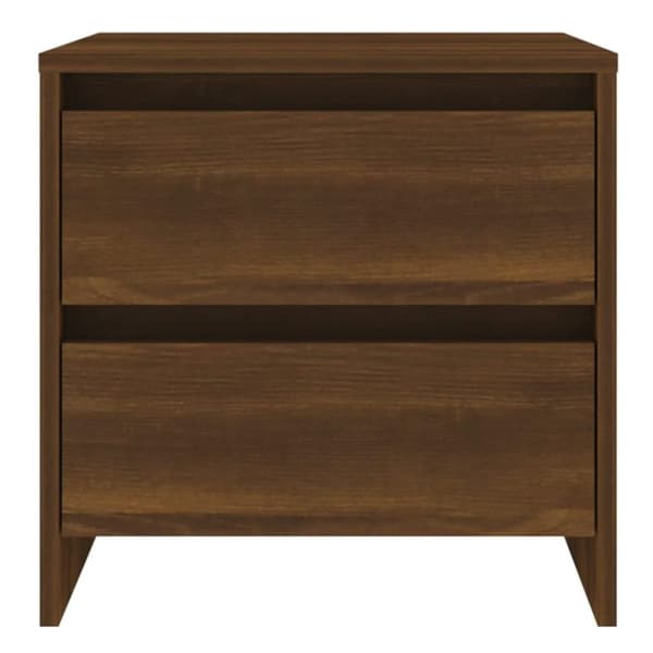 vidaXL sengebord 45x34,5x44,5 cm spånplade brun egetræsfarve