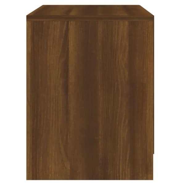 vidaXL sengebord 45x34,5x44,5 cm spånplade brun egetræsfarve