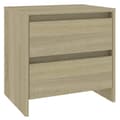 Pikkukuva 1 / 10: vidaXL Yöpöytä Sonoma-tammi 45x34,5x44,5 cm lastulevy