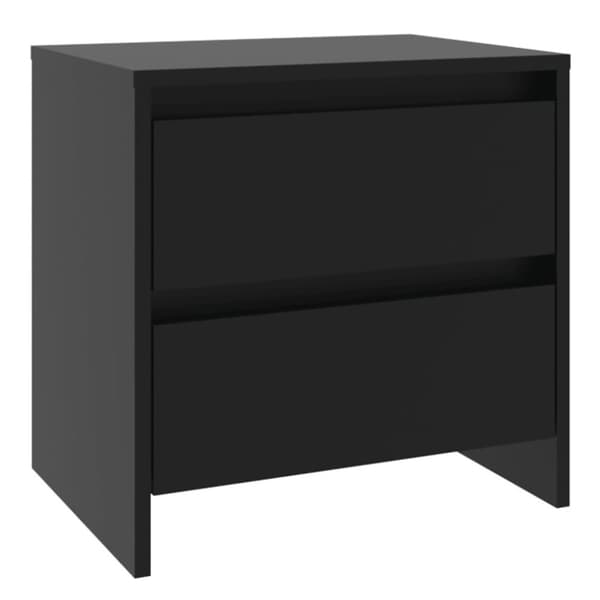 vidaXL Nattbord 2 stk svart 45x34,5x44,5 cm sponplate