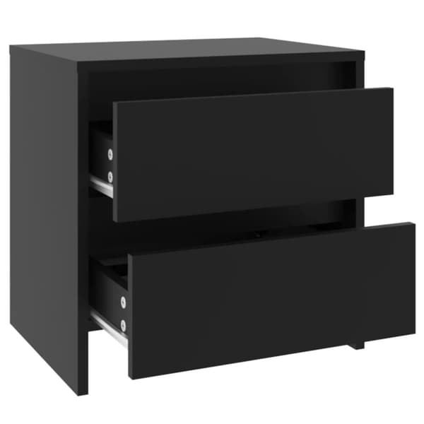 vidaXL Nattbord 2 stk svart 45x34,5x44,5 cm sponplate