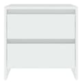Miniatyrbilde 4 av 8: vidaXL Nattbord hvit 45x34,5x44,5 cm sponplate