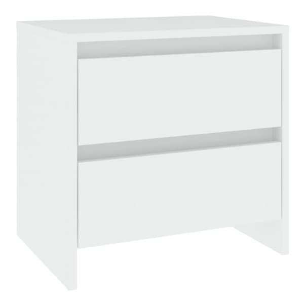 vidaXL Nattbord hvit 45x34,5x44,5 cm sponplate