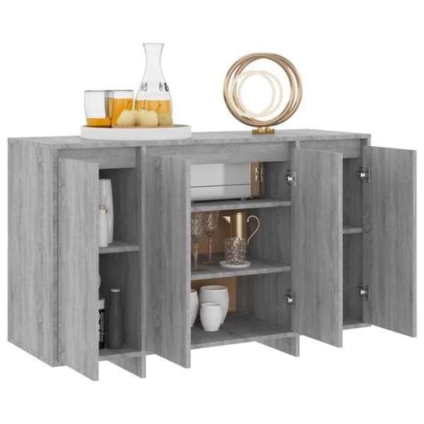 vidaXL Senkki harmaa Sonoma 120x41x75 cm lastulevy