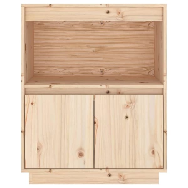 vidaXL Skjenk 60x34x75 cm heltre furu