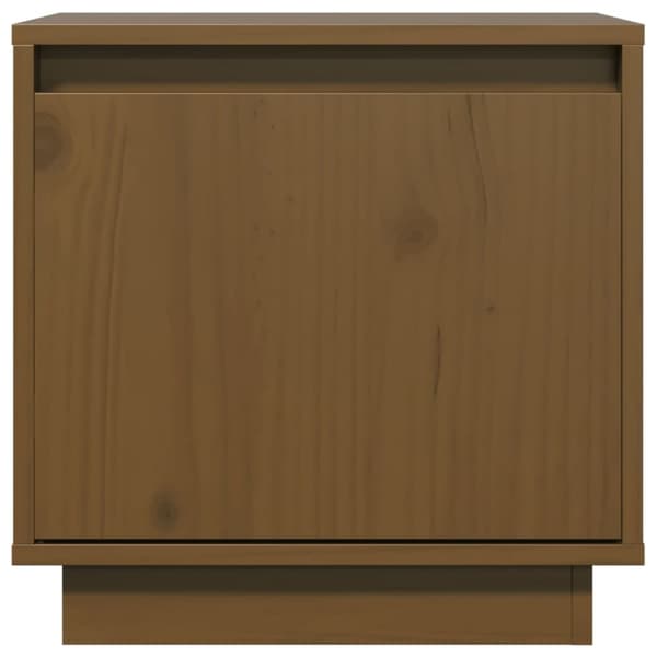vidaXL sengeborde 2 stk. 40x30x40 cm massivt fyrretræ gyldenbrun